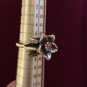 James Avery Pink Sapphire flower ring